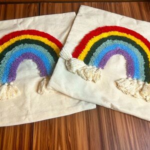 Rainbow Throw Pillow Cases